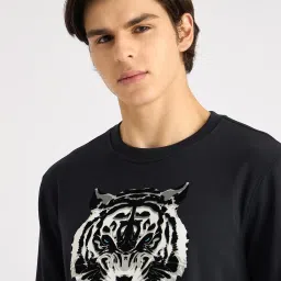 Antony Morato Blue Regular Fit Printed Sweatshirt image 4