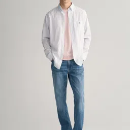 GANT Striped Button Down Regular Fit Shirt image 4