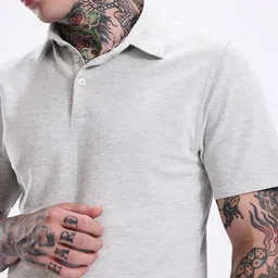Kook N Keech Men Polo Collar Pure Cotton T-shirt image 2