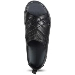 Mochi Men's Black Back Strap Sandals image 4
