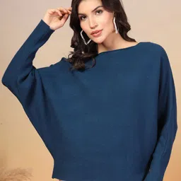 Juelle Women Boat Neck Woollen Pullover-image-54