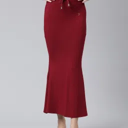 TWIN BIRDS Maroon & Purple Plain Saree Shapewear - Pack Of 2 image 4