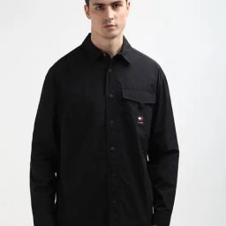 Tommy Hilfiger Black Comfort Fit Shacket-picture-44