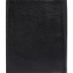 Carlton London Black Leather Small Wallet Card Holder for Men image 4