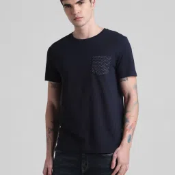 Jack & Jones Navy Blue Slim Fit T-Shirt image 4