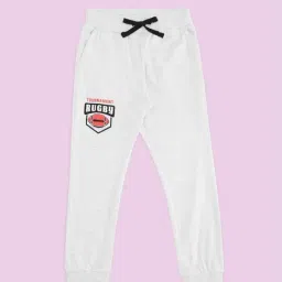 Pantaloons Junior Grey Cotton Printed Trackpants-picture-20