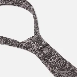 Van Heusen Brown & Black Embroidered Tie image 4