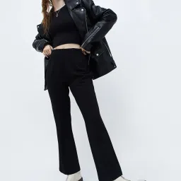 Ginger by Lifestyle Black Mid Rise Pants image 4