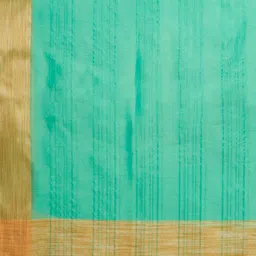 Dupatta Bazaar Sea Green & Gold-Toned Cotton Silk Dupatta with Zari image 5