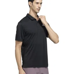Adidas Black Regular Fit Sports Polo image 4
