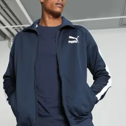 Puma T7 Iconic Blue Regular Fit Printed Sports Jacket-picture-29