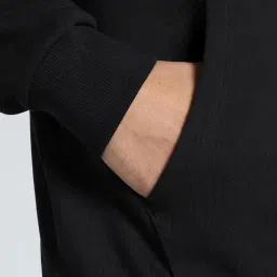 Puma Black Cotton Regular Fit Colorblock Hooded Sweatshirt image 4