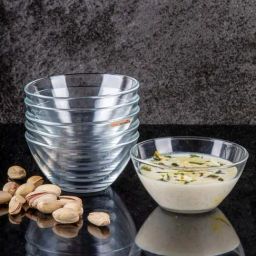 Goodhomes Transparent Glass Veg Bowls (190ml) - Set of 6-picture-5