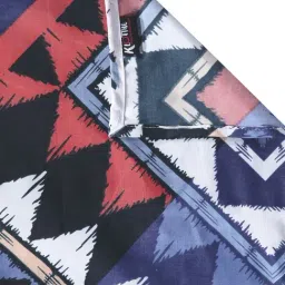 Klotthe Abstract Blue 210 TC Cotton Single Diwan Set image 4