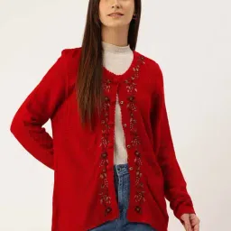 Apsley Red Embroidered Cardigan-picture-13