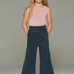 Cherry Crumble By Nitt Hyman Girls Navy Cotton Regular Fit Culotte Pants-picture-31