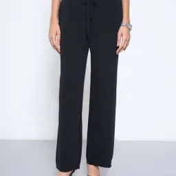 Annabelle By Pantaloons Black Beauty Straight Fit Trousers-image-12