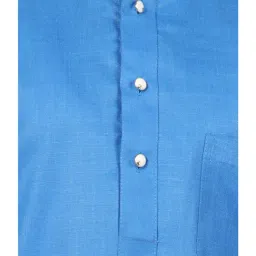 SG Yuvraj Kids Blue & White Solid Kurta with Pyjamas image 5