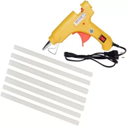 CRAFTYGUN 20 W Standard Temperature Mini Glue Gun with 7 Sticks Yellow 7 mm Stick Diameter, YELOWW--MINI-7-STKKS-20WT-picture-10
