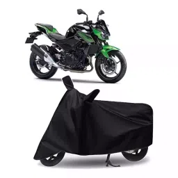 Auto Pearl Bike Cover for Kawasaki Z400 BS6 (Black)-picture-26