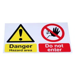 RS PRO Area Hazard Hazard Warning Sign (English) Model No 7631705-image-13