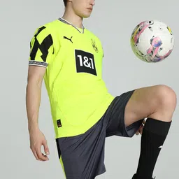 Puma Borussia Dortmuind Printed Slim Fit Short Sleeve Football Jersey-picture-16