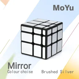D ETERNAL Moyu Mofang Jiaoshi Silver Mirror Cube 3X3 High Speed Cube, Kid image 5