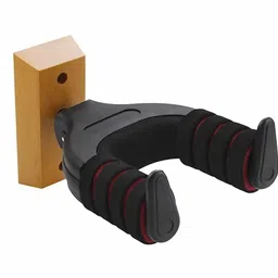 VERAT Guitar Folding A-Shape Frame Stand for Acoustic and Electric Guitars with Non-Slip Rubber and Soft Foam Arms, Fully Assembled, Guitar Stand, Floor Acoustic Guitar Holder, Bass Guitar Mount,Black image 1