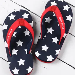 Pine Kids Slip On Flip Flops Stars Print - Blue-picture-29