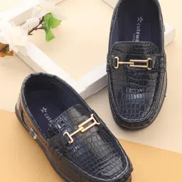 Cute Walk by Babyhug Slip On Party Shoes - Blue-image-47