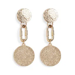 Priyaasi Gold-Plated Contemporary Drop Earrings image 5