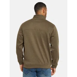 Octave Mock Collar Flannel Front-Open Sweatshirt image 2