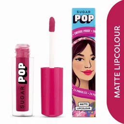 SUGAR POP Smudge Proof & Long lasting Matte Lipcolour 1.6ml - Pinkbliss 24 image 2