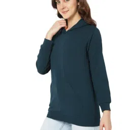 Smarty Pants Teal Regular Fit Hoodie image 3