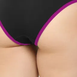 AROUSY Black Plain Hipster Panty image 4