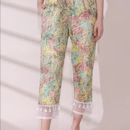 Anouk Women Floral Printed Kurta with Trousers image 3