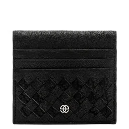Eske Black Textured Bi-Fold Wallet for Men-picture-17