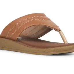 Bata Women's Tan Thong Sandals image 4