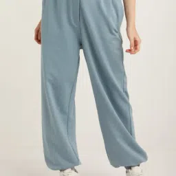 Zink London Blue Regular Fit High Rise Joggers-picture-21