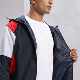 HRX by Hrithik Roshan Colorblocked Hooded Bomber Jacket image 5