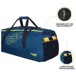 DSC Condor Patrol Wheelie Polyester Cricket Kit Bag Size - Free Size image 4