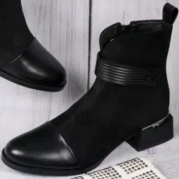 Ronnie Grey Women's Black Casual Booties-image-80