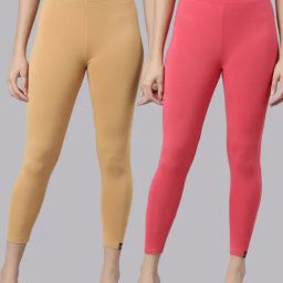 TWIN BIRDS Women Pack Of 2 High Ankle Leggings-picture-34