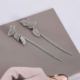 Anouk Leaf Shaped Drop Earrings image 5