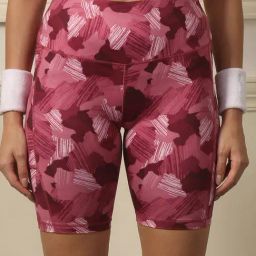 Soie Purple Printed Sports Shorts-picture-12