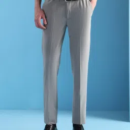 Arrow Grey Slim Fit Trousers image 4