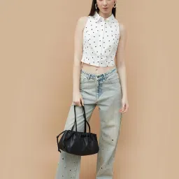 Ginger By Lifestyle White Regular Fit Printed Top image 4