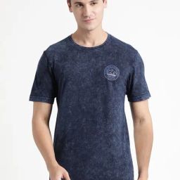 Wildcraft Blue Cotton Regular Fit Printed T-Shirt-picture-35