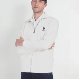 U.S. Polo Assn. Denim Co. White Cotton Regular Fit Sweatshirt-picture-33