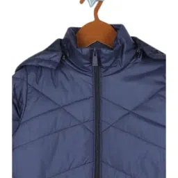 Monte Carlo Kids Navy Solid Full Sleeves Jacket image 3